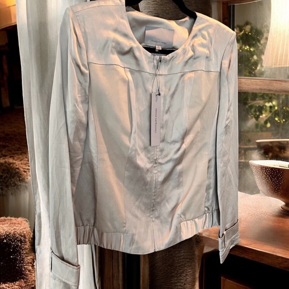 Classiques Enter Sheen Silver Taupe  Lightweight Jacket - Picture 1 of 9